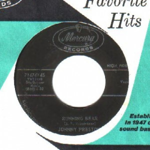 Johnny Preston - Running Bear / My Heart Knows - 45 - Vinyl - 45''