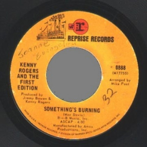 Kenny Rogers & The First Edition - Momma's Waiting / Somethings Burning - 45 - Vinyl - 45''
