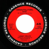 Lenny Welch - Ebb Tide / Congratulations Baby - 45
