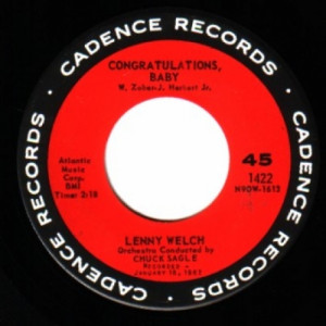 Lenny Welch - Ebb Tide / Congratulations Baby - 45 - Vinyl - 45''