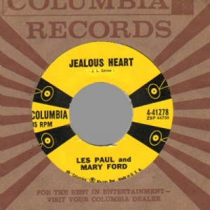 Les Paul & Mary Ford - Jealous Heart / Big Eyed Gal - 45 - Vinyl - 45''