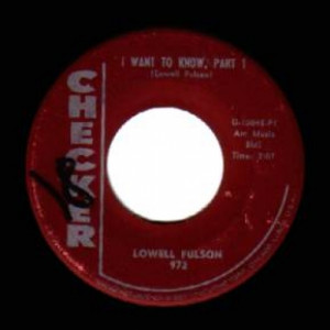 Lowell Fulson - I Want To Know Parts 1 & 2 - 45 - Vinyl - 45''