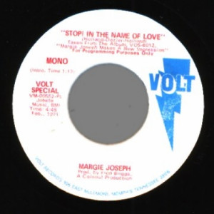 Margie Joseph - Stop In The Name Of Love (mono / Stereo) - 45 - Vinyl - 45''