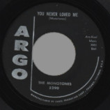 Monotones - You Never Loved Me / Book Of Love - 45
