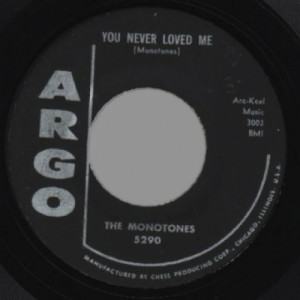 Monotones - You Never Loved Me / Book Of Love - 45 - Vinyl - 45''