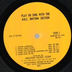 N.b.c. Rhythm Section - Play Or Sing With (10 Songs) - 45 - Vinyl - 45''