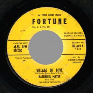 Nathaniel Mayer & The Fabulous Twilights - Village Of Love / I Want A Woman - 45 - Vinyl - 45''