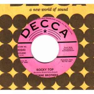 Osborne Brothers - Rocky Top / My Favorite Memory - 45 - Vinyl - 45''