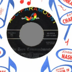 Paul Anka,george Hamilton,johnny Nash - The Teen Commandments / If You Learn To Pray - 45 - Vinyl - 45''
