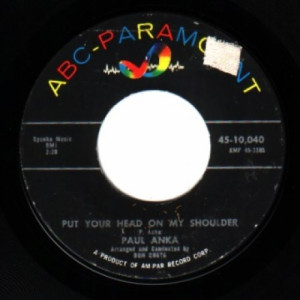 Paul Anka - Put Your Head On My Shoulder / Don't Leave Me - 45 - Vinyl - 45''