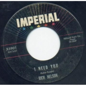 Rick Nelson - It's Up To You / I Need You - 45 - Vinyl - 45''