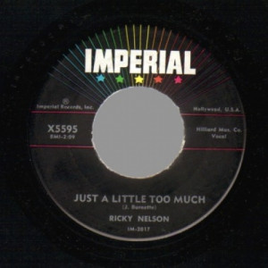 Ricky Nelson - Sweeter Than You / Just A Little Too Much - 45 - Vinyl - 45''