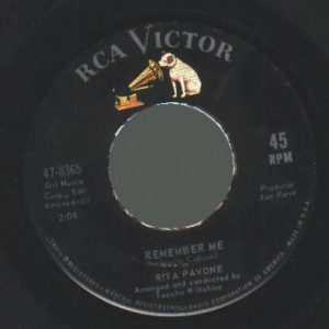 Rita Pavone - Just Once More / Remember Me - 45 - Vinyl - 45''
