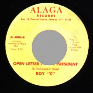 Roy C. - Open Letter To The President/ Got To Get Enough - 45 - Vinyl - 45''