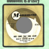 Roy Orbison - Here Come That Song Again / Only The Lonely - 45