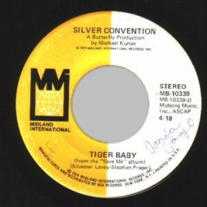 Silver Convention - Tiger Baby / Fly, Robin, Fly - 45 - Vinyl - 45''
