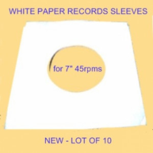 Sleeves For 45rpm - Lot Of 10 White Paper Sleeves - Other - Books & Others - Others