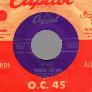 Tennessee Ernie Ford - His Hands / I Am A Pilgrim - 45 - Vinyl - 45''