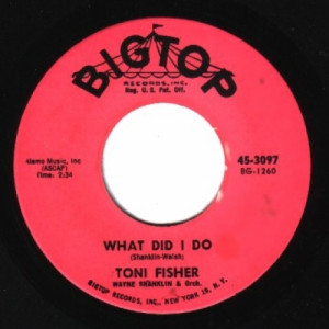 Toni Fisher - West Of The Wall / What Did I Do - 45 - Vinyl - 45''