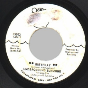 Underground Sunshine - All I Want Is You / Birthday - 45 - Vinyl - 45''