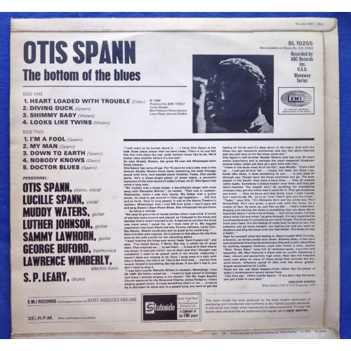 OTIS SPANN - THE BOTTOM OF THE BLUES - Vinyl - LP