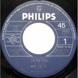 5000 Volts - I'm On Fire / Still On Fire [Vinyl] - 7 Inch 45 RPM - Vinyl - 7"