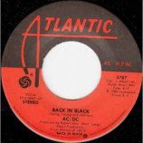 AC/DC - Back in Black / What Do You Do For Money Honey [Vinyl] - 7 Inch 45 RPM