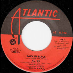 AC/DC - Back in Black / What Do You Do For Money Honey [Vinyl] - 7 Inch 45 RPM - Vinyl - 7"