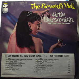 Artie Barsamian & His Orchestra - The Seventh Veil - LP - Vinyl - LP