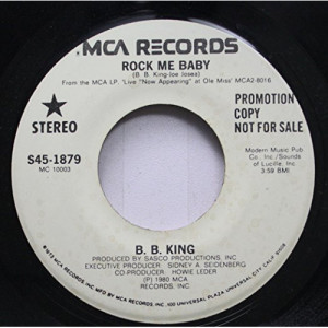 B.B. King - Rock Me Baby / I Got Some Help I Don't Need [Vinyl] - 7 Inch 45 RPM - Vinyl - 7"
