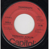 Barbara Acklin - Raindrops / Here You Come Again [Vinyl] - 7 Inch 45 RPM