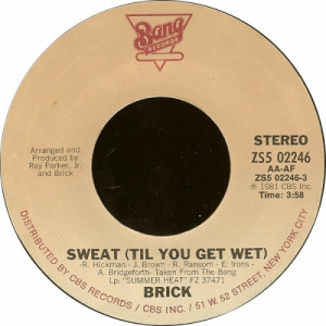 Brick - Sweat (Til You Get Wet) / Seaside Vibes [Vinyl] - 7 Inch 45 RPM - Vinyl - 7"