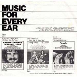 Burton Cummings / Cheap Trick / Crawler - My Own Way To Rock [Vinyl] - 7 Inch 33 1/3 RPM EP - Vinyl - 7"
