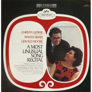 Christa Ludwig Walter Berry Gerald Moore - A Most Unusual Song Recital - LP - Vinyl - LP