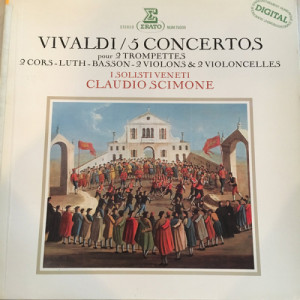 Claudio Scimone / I Solisti Veneti - Vivaldi 5 Concertos Pour 2 Trompettes 2 Cors Luth Basson 2 Violons & 2 Violoncel - Vinyl - LP