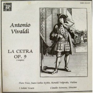 Claudio Scimone Piero Toso Juan Carlos Rybin Ronald Valpreda - Antonio Vivaldi La Cetra Op. 9 [Vinyl] - LP - Vinyl - LP