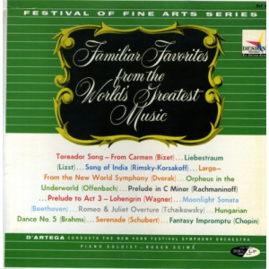 D'Artega And The New York Festival Symphony - Familiar Favorites From The World's Greatest Music - LP - Vinyl - LP