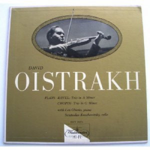 David Oistrakh - Plays Ravel: Trio in A Minor Chopin: Trio in G Minor [Vinyl] - LP - Vinyl - LP