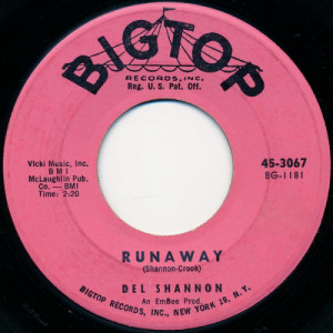 Del Shannon - Runaway / Jody [Vinyl] - 7 Inch 45 RPM - Vinyl - 7"