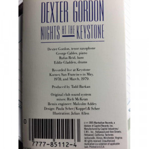 Dexter Gordon - Nights At The Keystone Cassette 2 [Audio Cassette] - Audio Cassette - Tape - Cassete