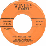Dickie Thompson - Real Zan-Zee - Part 1 / Real Zan-Zee - Part 2 [Vinyl] - 7 Inch 45 RPM