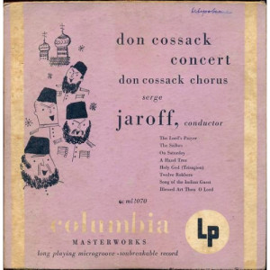 Don Cossack Chorus Serge Jaroff - Don Cossack Concert - 10 Inch 33 1/3 RPM - Vinyl - 10'' 