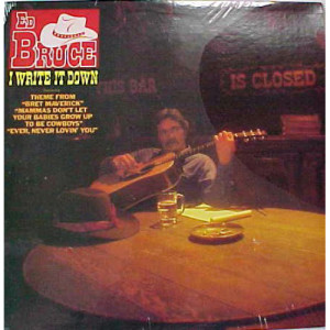 Ed Bruce - I Write It Down [Vinyl] - LP - Vinyl - LP