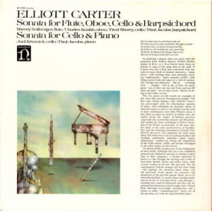 Elliott Carter - Sonata For Cello And Piano (1948) - LP - Vinyl - LP