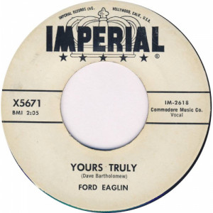 Ford Eaglin - Yours Truly / Nobody Knows [Vinyl] - 7 Inch 45 RPM - Vinyl - 7"
