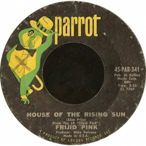 Frijid Pink - The House Of The Rising Sun / Drivin' Blues [Record] - 7 Inch 45 RPM - Vinyl - 7"