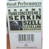 George Szell And The Cleveland Orchestra / Rudolf Serkin - Brahms: Piano Concerto No. 2 In B-Flat [Audio Cassette] - Audio Cassette