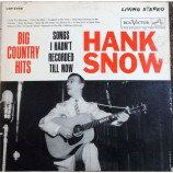 Hank Snow - Big Country Hits - Songs I Hadn't Recorded Till Now [Vinyl] - LP