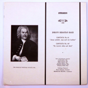 Helmuth Rilling - Bach Cantata No 81 and Cantata No 187 - LP - Vinyl - LP