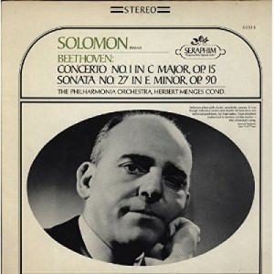 Herbert Menges The Philharmonia Orchestra with Solomon on Piano - Beethoven: Piano Concerto No. 1 Sonata No. 27 - LP - Vinyl - LP